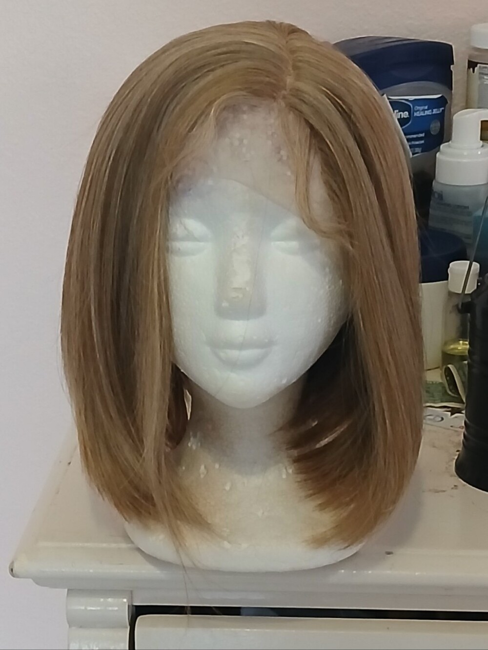 Neutral Blonde Straight Bob Wig (Piano Blend) (Free Gift)